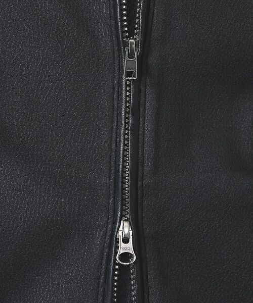 5351POUR LES HOMMES / 5351プール・オム パーカー | 【セットアップ対応】エンボス ストレッチ スウェード ジップ フーディー【予約】 | 詳細10
