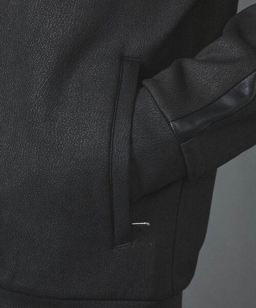 5351POUR LES HOMMES / 5351プール・オム パーカー | 【セットアップ対応】エンボス ストレッチ スウェード ジップ フーディー【予約】 | 詳細11