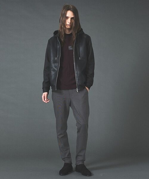 5351POUR LES HOMMES / 5351プール・オム パーカー | 【セットアップ対応】エンボス ストレッチ スウェード ムートン ジップフーディー | 詳細18