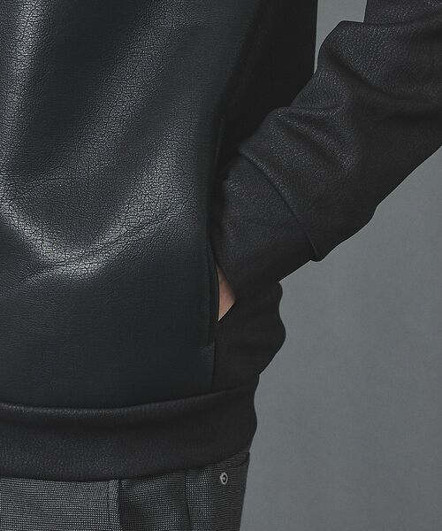 5351POUR LES HOMMES / 5351プール・オム パーカー | 【セットアップ対応】エンボス ストレッチ スウェード ムートン ジップフーディー | 詳細10