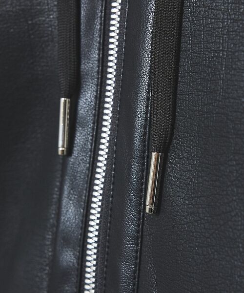 5351POUR LES HOMMES / 5351プール・オム パーカー | 【セットアップ対応】エンボス ストレッチ スウェード ムートン ジップフーディー | 詳細11