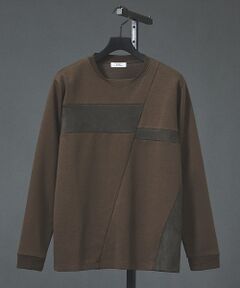 5351POUR LES HOMMES / 5351プール・オム Tシャツ | コンビネーション スエード 長袖Tシャツ【予約】