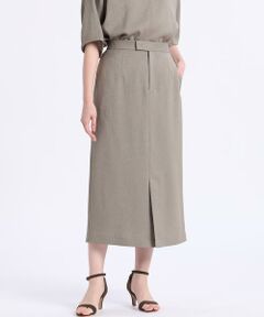 7-IDconcept / セブンアイディーコンセプト ミニ・ひざ丈スカート | フロントスリットタイトスカート