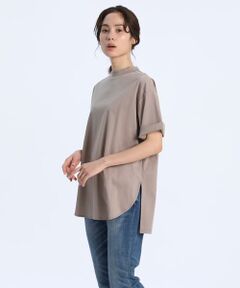 《大きいサイズ》ハイネックTシャツ《SUPER COOL TOUCH COTTON》