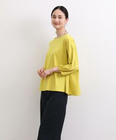 7-IDconcept / セブンアイディーコンセプト カットソー | ギャザースリーブカットソー《SUPER COOL TOUCH COTTON》