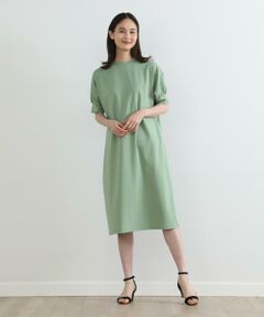 7-IDconcept / セブンアイディーコンセプト ミニ丈・ひざ丈ワンピース | ギャザースリーブワンピース