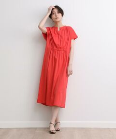 7-IDconcept / セブンアイディーコンセプト ミニ丈・ひざ丈ワンピース | ウエストギャザーワンピース