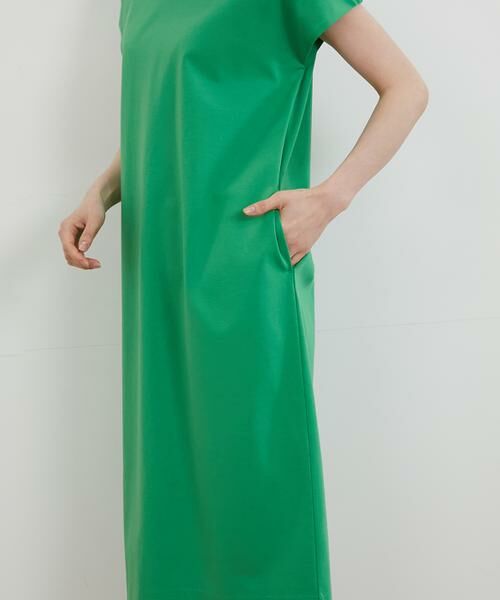 7-IDconcept / セブンアイディーコンセプト ミニ丈・ひざ丈ワンピース | 《大きいサイズ》コクーンシルエットポンチワンピース | 詳細10