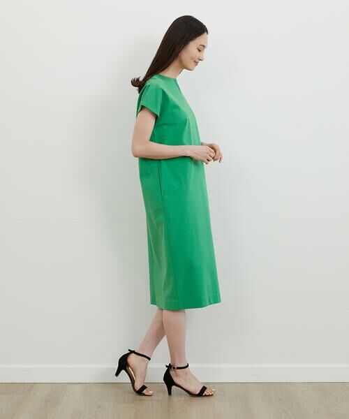 7-IDconcept / セブンアイディーコンセプト ミニ丈・ひざ丈ワンピース | 《大きいサイズ》コクーンシルエットポンチワンピース | 詳細3