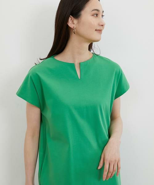 7-IDconcept / セブンアイディーコンセプト ミニ丈・ひざ丈ワンピース | 《大きいサイズ》コクーンシルエットポンチワンピース | 詳細9