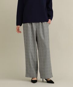 7-IDconcept / セブンアイディーコンセプト その他パンツ | 《大きいサイズ》 グレンチェックイージーパンツ