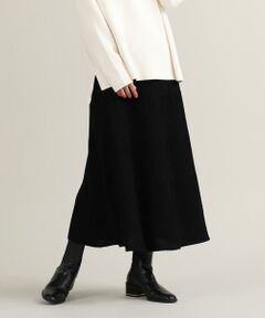 7-IDconcept / セブンアイディーコンセプト ミニ・ひざ丈スカート | 《大きいサイズ》ニットフレアスカート《Cuoo》