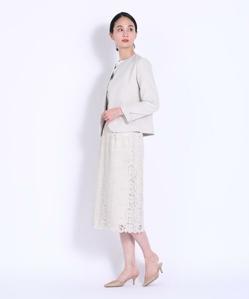 7-IDconcept / セブンアイディーコンセプト ミニ・ひざ丈スカート | レースセミタイトスカート | 詳細10