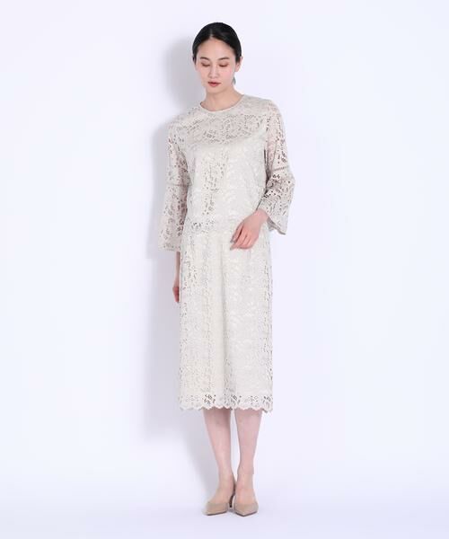 7-IDconcept / セブンアイディーコンセプト ミニ・ひざ丈スカート | レースセミタイトスカート | 詳細6