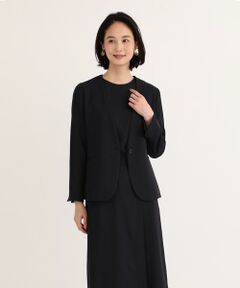 7-IDconcept / セブンアイディーコンセプト ノーカラージャケット | 《大きいサイズ》ノーカラージャケット