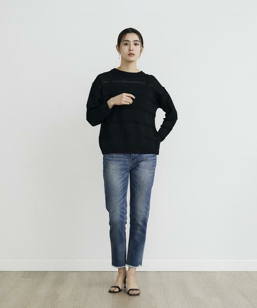 7-IDconcept / セブンアイディーコンセプト ニット・セーター | 《大きいサイズ》ボートネックニット | 詳細6