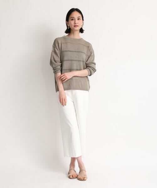 7-IDconcept / セブンアイディーコンセプト ニット・セーター | 《大きいサイズ》ボートネックニット | 詳細8