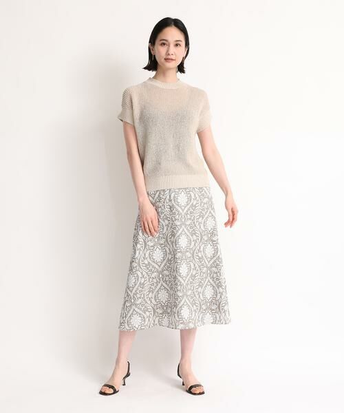 7-IDconcept / セブンアイディーコンセプト ベスト | 《大きいサイズ》和紙ミックスニット | 詳細6
