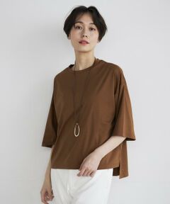 《大きいサイズ》ハーフスリーブTシャツ《SUPER COOL TOUCH COTTON》