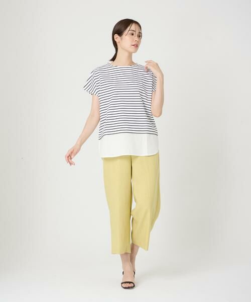 7-IDconcept / セブンアイディーコンセプト Tシャツ | 《大きいサイズ》裾ドッキングカットソー | 詳細2