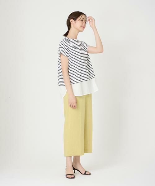 セール】 《大きいサイズ》裾ドッキングカットソー （Tシャツ