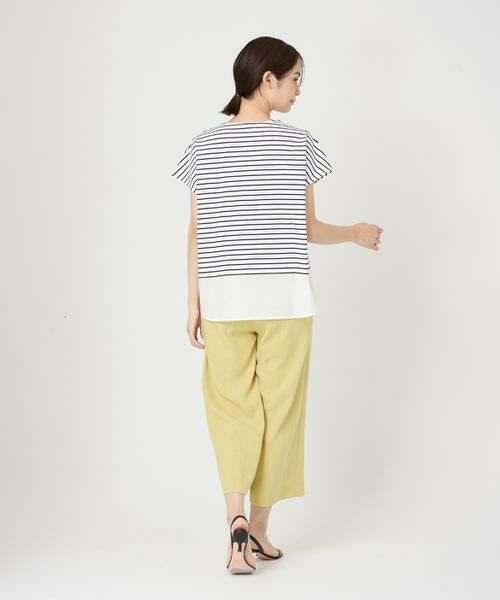 7-IDconcept / セブンアイディーコンセプト Tシャツ | 《大きいサイズ》裾ドッキングカットソー | 詳細4