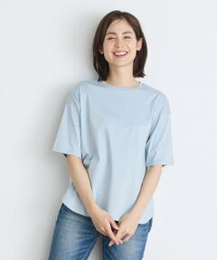 《大きいサイズ》ラウンドヘムTシャツ《SUPER COOL TOUCH COTTON》