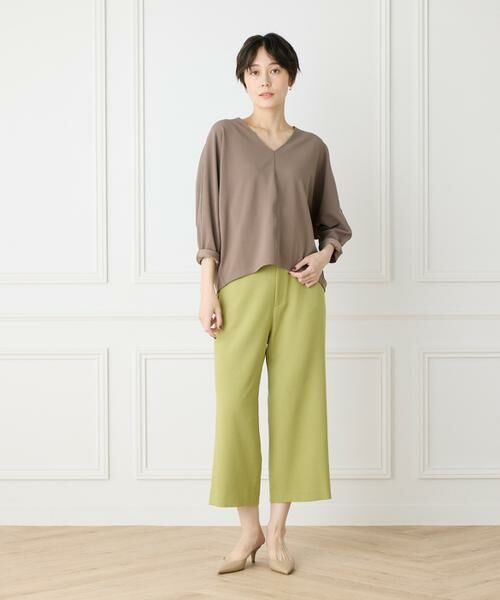 7-IDconcept / セブンアイディーコンセプト スラックス・ドレスパンツ | 《大きいサイズ》ストレッチワイドクロップドパンツ | 詳細2