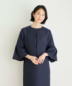 7-IDconcept / セブンアイディーコンセプト その他アウター | 《大きいサイズ》フクレジャカードフレアスリーブジャケット