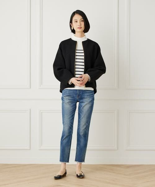 7-IDconcept / セブンアイディーコンセプト ブルゾン | 《大きいサイズ》ライトニットブルゾン | 詳細6