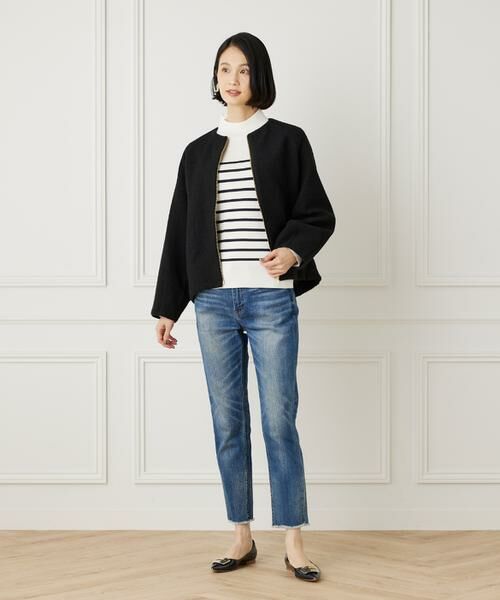 7-IDconcept / セブンアイディーコンセプト ブルゾン | 《大きいサイズ》ライトニットブルゾン | 詳細7