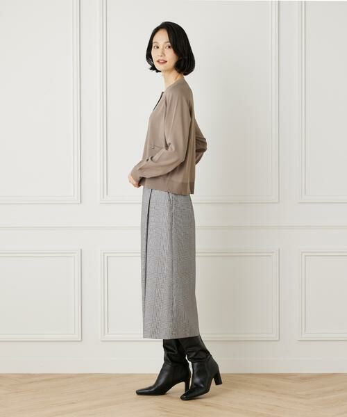 7-IDconcept / セブンアイディーコンセプト ミニ・ひざ丈スカート | ラップ風チェックプリントスカート《Viscotecs》 | 詳細11