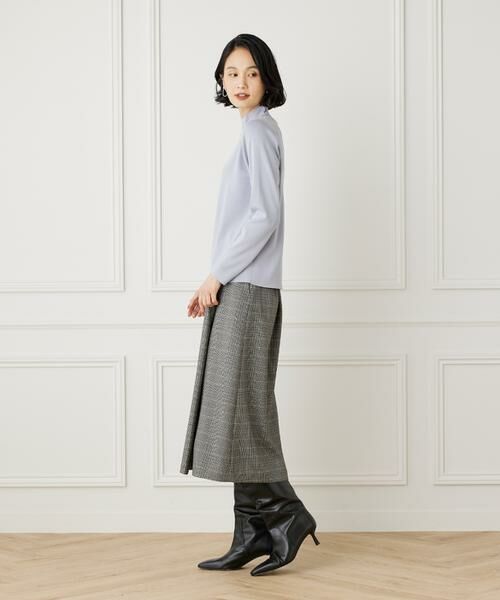 7-IDconcept / セブンアイディーコンセプト ミニ・ひざ丈スカート | ラップ風チェックプリントスカート《Viscotecs》 | 詳細8