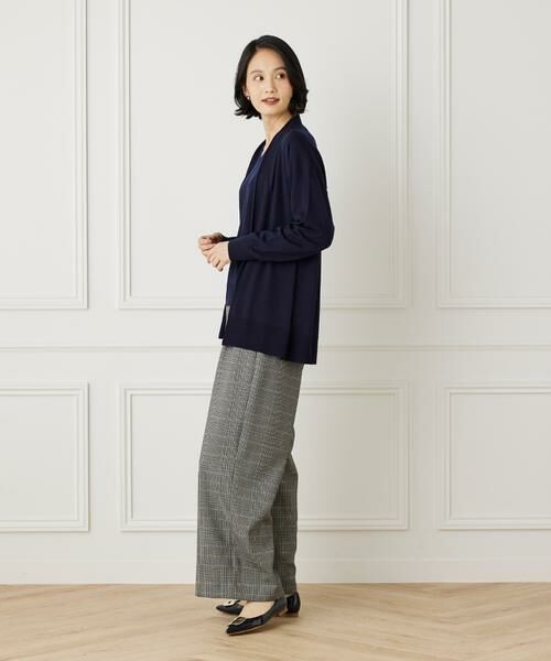 7-IDconcept / セブンアイディーコンセプト カーディガン・ボレロ | 《大きいサイズ》エクストラファインウールロングカーディガン | 詳細11