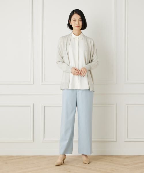 7-IDconcept / セブンアイディーコンセプト カーディガン・ボレロ | 《大きいサイズ》エクストラファインウールロングカーディガン | 詳細12