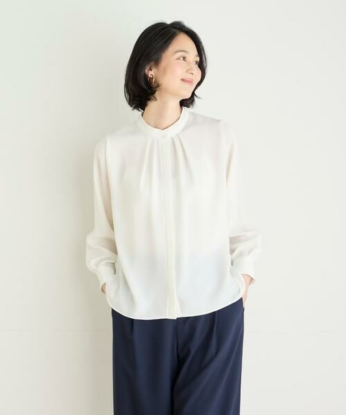 7-IDconcept / セブンアイディーコンセプト シャツ・ブラウス | 《大きいサイズ》スタンドカラーブラウス | 詳細30