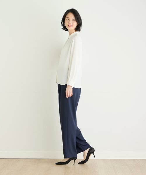 7-IDconcept / セブンアイディーコンセプト シャツ・ブラウス | 《大きいサイズ》スタンドカラーブラウス | 詳細18