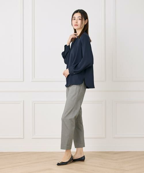 7-IDconcept / セブンアイディーコンセプト シャツ・ブラウス | 《大きいサイズ》スタンドカラーブラウス | 詳細22