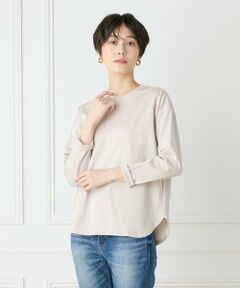 7-IDconcept / セブンアイディーコンセプト Tシャツ | 《大きいサイズ》スーピマコットンロングTシャツ