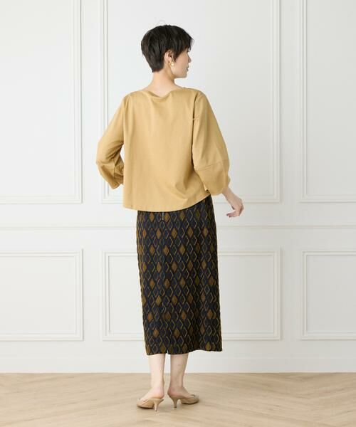 7-IDconcept / セブンアイディーコンセプト カットソー | 《大きいサイズ》スーピマコットンボリューム袖カットソー | 詳細4