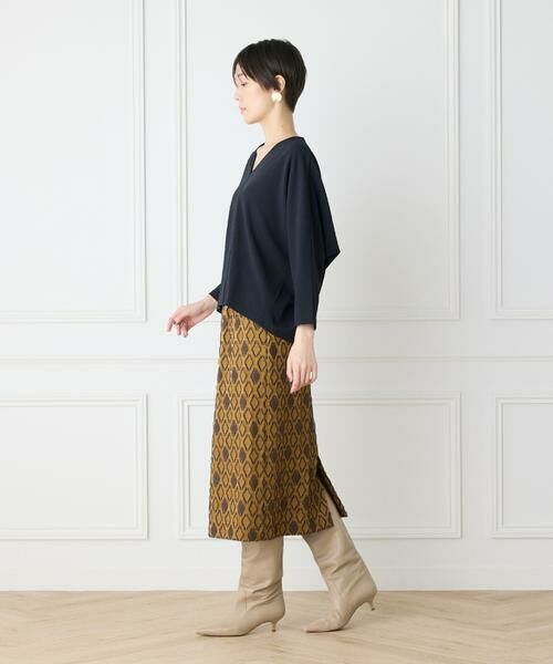 7-IDconcept / セブンアイディーコンセプト カットソー | 《大きいサイズ》Vネックドルマンカットソー | 詳細7