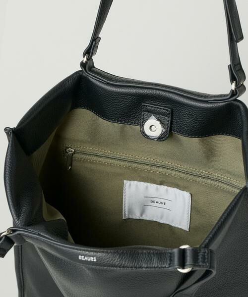 7-IDconcept / セブンアイディーコンセプト トートバッグ | カウレザーシンプルデザイン薄マチトート | 詳細16