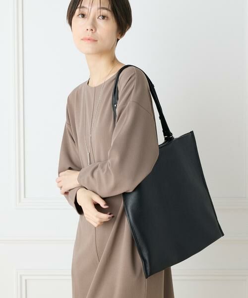 7-IDconcept / セブンアイディーコンセプト トートバッグ | カウレザーシンプルデザイン薄マチトート | 詳細18