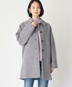 ステンカラーコート《Super110's Wool》