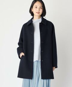 ステンカラーコート《Super110's Wool》