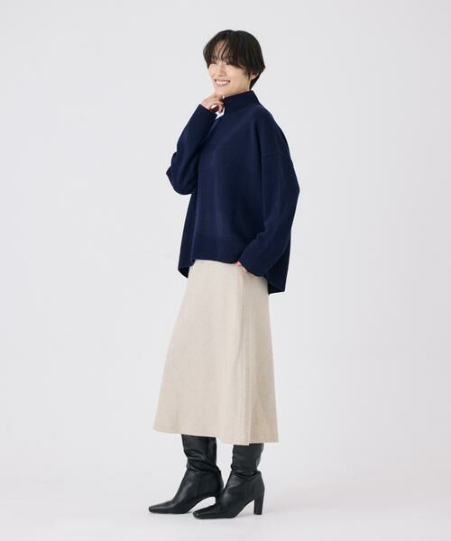 7-IDconcept / セブンアイディーコンセプト ミニ・ひざ丈スカート | 千鳥チェックバイアスフレアスカート | 詳細7