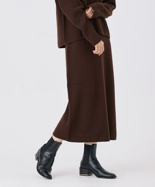 7-IDconcept / セブンアイディーコンセプト ミニ・ひざ丈スカート | ストレートニットスカート | 詳細14