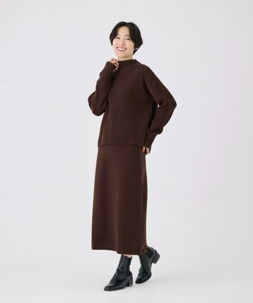 7-IDconcept / セブンアイディーコンセプト ミニ・ひざ丈スカート | ストレートニットスカート | 詳細15