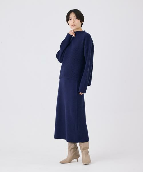 7-IDconcept / セブンアイディーコンセプト ミニ・ひざ丈スカート | ストレートニットスカート | 詳細21