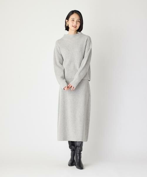 7-IDconcept / セブンアイディーコンセプト ミニ・ひざ丈スカート | ストレートニットスカート | 詳細22